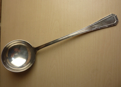 Louche metal argente alfenide - metal,
