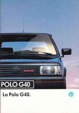Catalogue Brochure VW Polo G40 01/1992 Suisse en français
