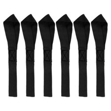 6PCS Noir 2.5 x 20.5c Cargo Ceinture Sangle pour Moto