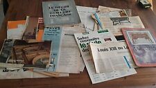 LOT VIEUX  DOCUMENT LIVRE JOURNAUX STYLE MEUBLE ANCIEN