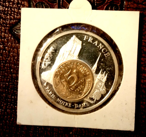 Médaille france 5 centimes - -,