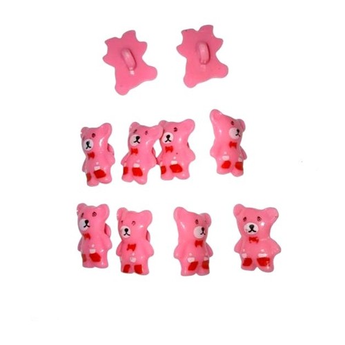 Boutons coudre ourson - 10,
