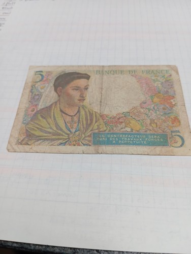 Billet banque ancien 5 - banque,