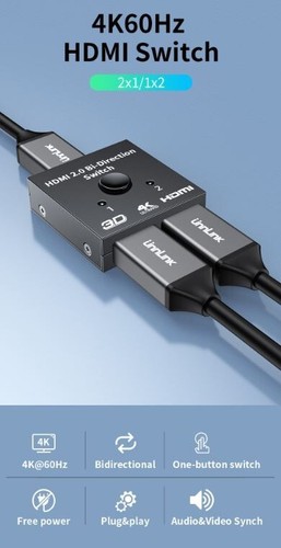 Commutateur hdmi 60hz 2 - 60hz,,