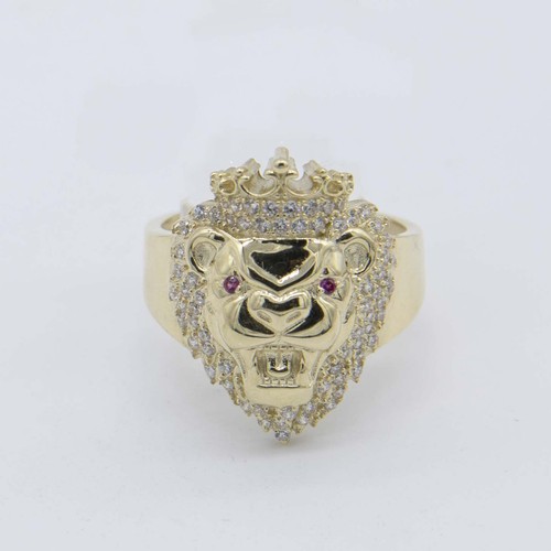 Bague lion brillante moyenne - brillante,