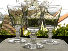 3 verres à eau à facettes