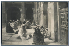 Maroc, Types marocains Vintage print sur papier carte postale. Tirage argentiq