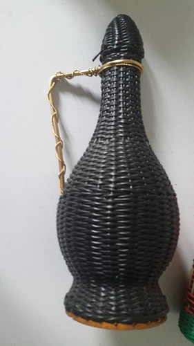 Bouteille scoubidou noir - bouteille,