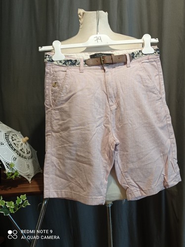 Short rouge blanc zara - rouge, de