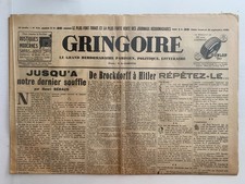 GRINGOIRE  DU 27 JANV 1933 "
