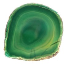 Agate verte tranche - verte, –