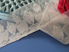 Dentelle ancienne Bande de tulle brodé Art Déco Couture Création D/150