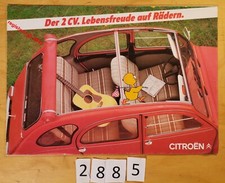 CITROEN 2CV CLUB CHARLESTON ACADIANE Prospectus Allemand 8 pages 1/1985 Ente
