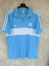 Maillot Polo training OLYMPIQUE de MARSEILLE bleu ADIDAS OM shirt Droit au but L