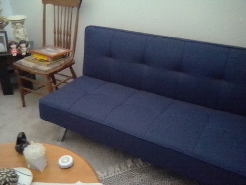 Blue futon - blue,
