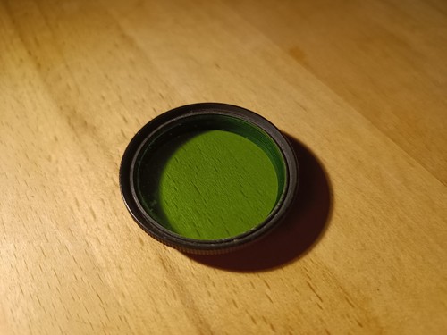 Filtre vert pour objectif