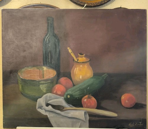 Tableau huile sur toile - huile,
