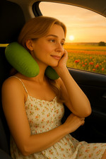 Oreiller de Voyage Ergonomique – Coussin de Cou pour Voiture, Avion et Déplaceme