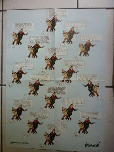 Herge tintin poster d - herge,