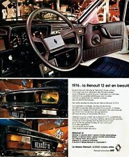 publicité Advertising 0522 1975  Renault 12    R12 TS  