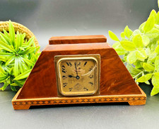 Réveil art déco en bois marqueté – 680 004