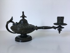 ANCIENNE LAMPE EN BRONZE DE