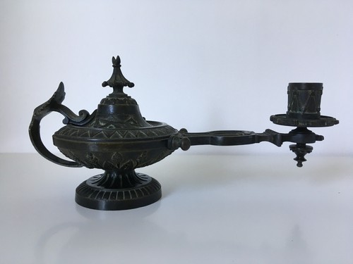 Ancienne lampe bronze - lampe,
