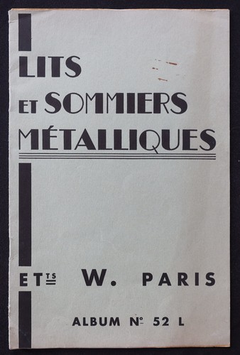 Catalogue 1952 ets wesspecher - ets,
