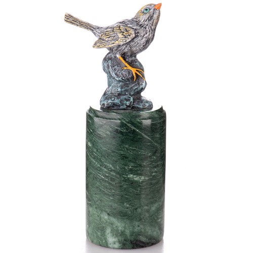 Sculpture oiseau bronze - oiseau, en