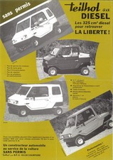 Catalogue brochure voiturette Teilhol 325 et 400 Diesel 1984 FR - version 3