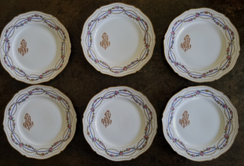 Anciennes assiettes plates - assiettes,