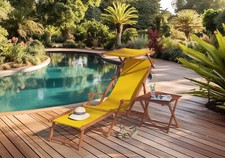 Chaise longue de jardin