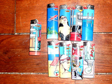 lot de 9 briquets Bic sexy vintage pop art des années 80