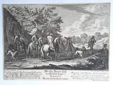CHASSE Venatus Magnatum GRAVURE Steudner ELIAS RIDINGER Engelbrecht XVIII° 