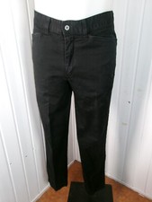 Vintage Pantalon droit chino noir stretch DOCKERS W32 40 Made Italy taille médiu