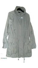 TRENCH A CAPUCHE INTEGREE  " H&M " GRIS CLAIR  TAILLE 34/36  TBE!!!