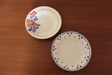 2 assiettes creuse à soupe anciennes Badonvillier  St Amand