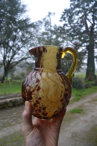 Pichet moucheté verre clichy - moucheté,