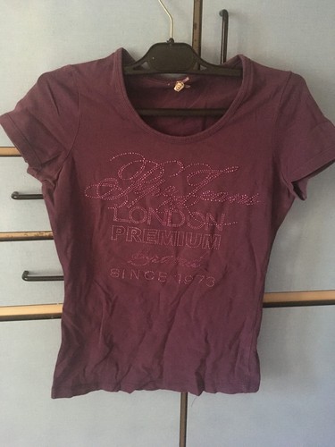 Shirt violet paillettes - t,