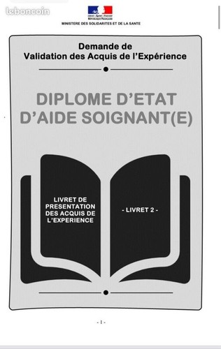 Vae livret aide soignante - vae,