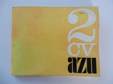 Notice d'utilisation Citroën 2cv AZU 11 / 1969