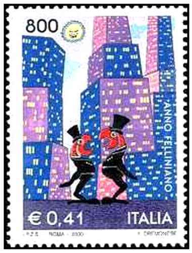 Timbre cinéma italie - 2452, **