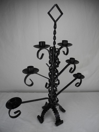Grand chandelier ancien fer - chandelier,