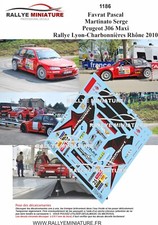 DECALS 1/43 REF 1186 PEUGEOT