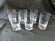LOT DE 6 VERRES GOBELET EN CRISTAL DE SEVRES FOND EPAIS