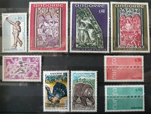 Andorre français timbres - andorre,