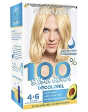 Coloration GARNIER 100%  ultrablond décoloril 4 à 6 tons