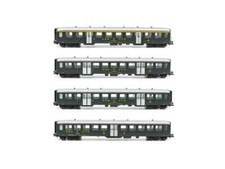 LILIPUT L330512 Ensemble De 4 Voitures "Leichtstahlwagen" Livrée Verte, SBB