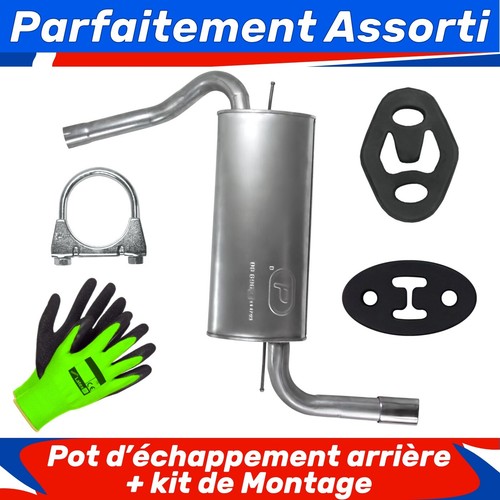 Pot échappement arrière - d’échappement,