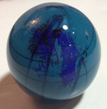 RARE Art Glass World Globe